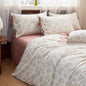 Celia Cottage Ribbon Bow Tie Floral Bedding Set / Purple