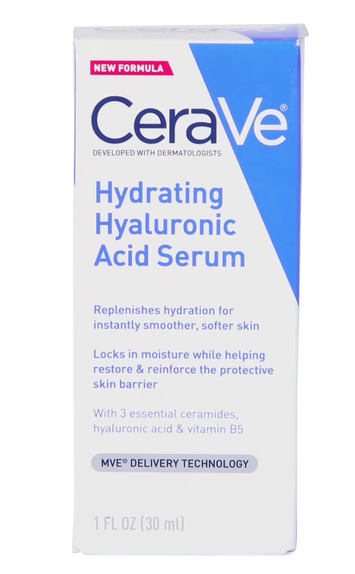 CeraVe Hydrating Hyaluronic Acid Face Serum Skin Hydration, 1 fl oz