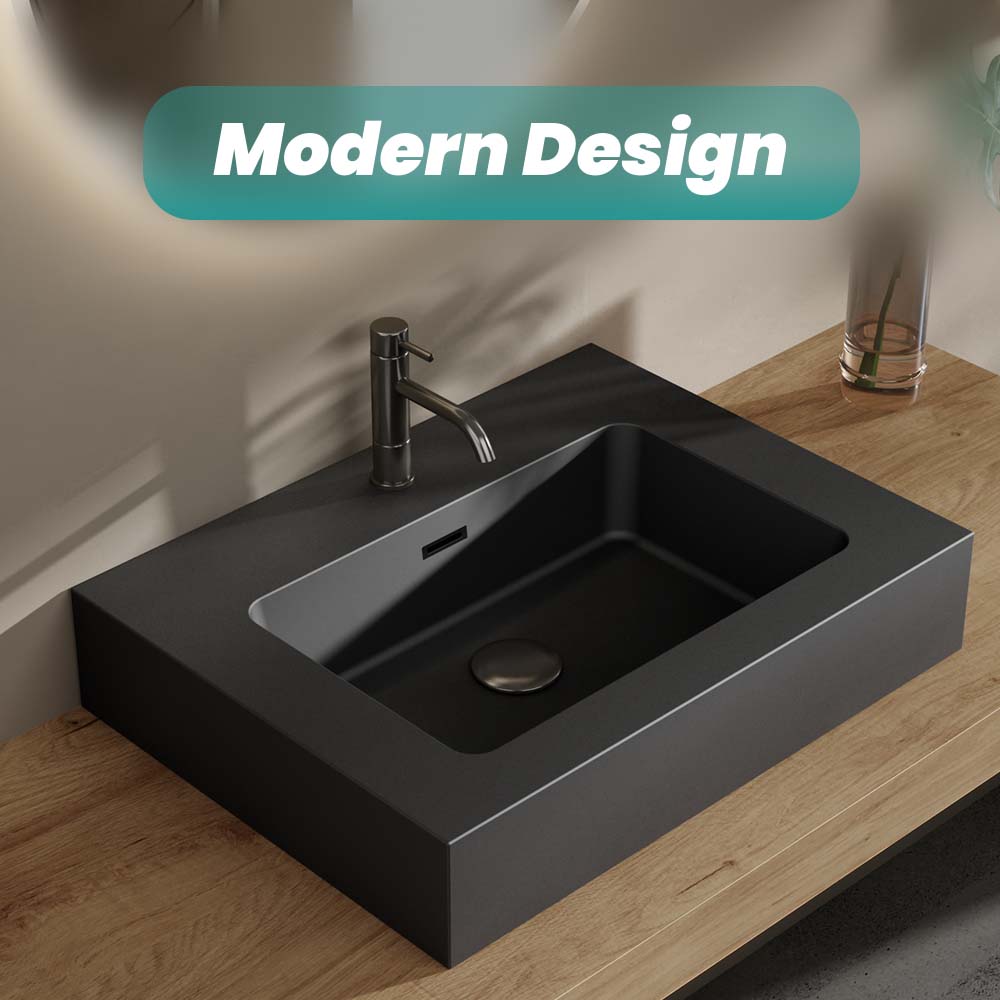 BB02-24-109 Integrated Engineered Solid Surface Basin Matt