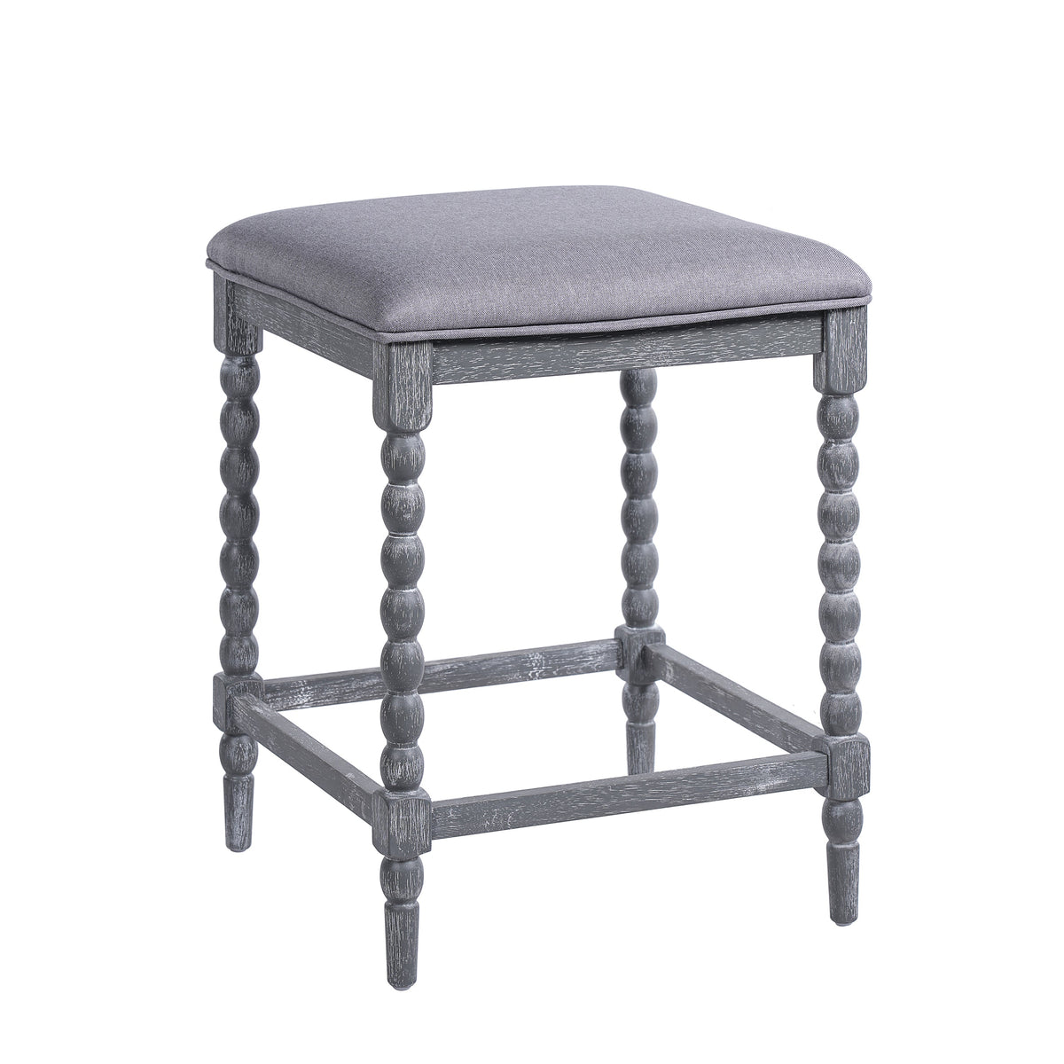 26" Counter Stools - Set of 2 with Upholstered Seat