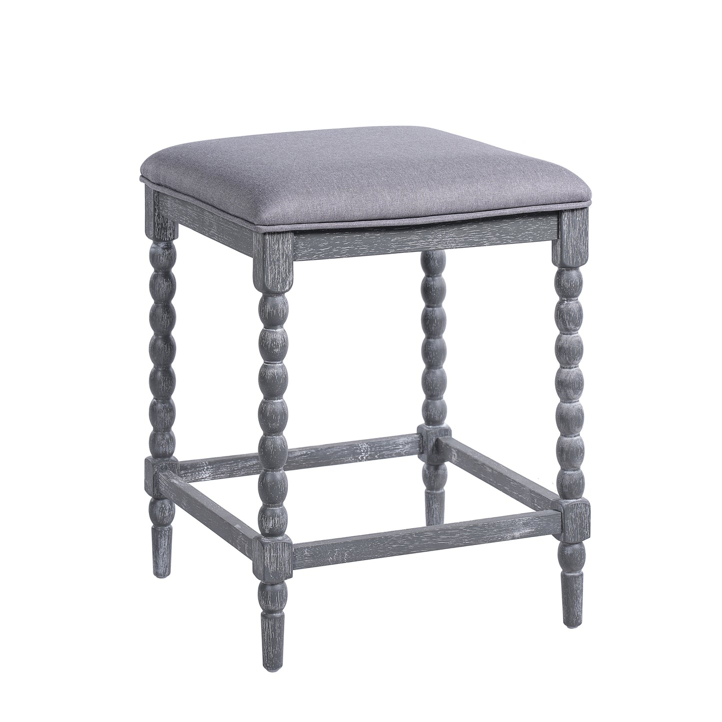 26" Counter Stools Set of 4 with Upholstered Seat