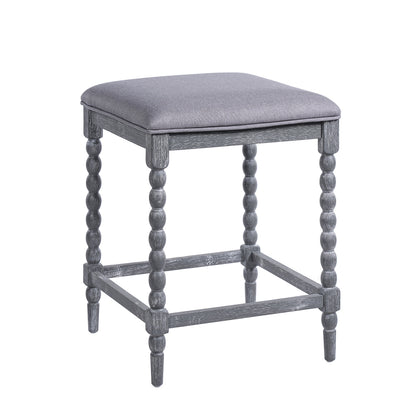 26" Counter Stools Set of 4 with Upholstered Seat
