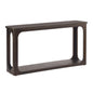 Console Table With Open Arch Cutouts For Living Room Hallway - Espresso