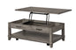 Lift Top Cocktail Table With Casters - Gray