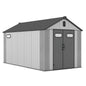 8x14Ft Resin Outdoor Storage Shed with Carpet