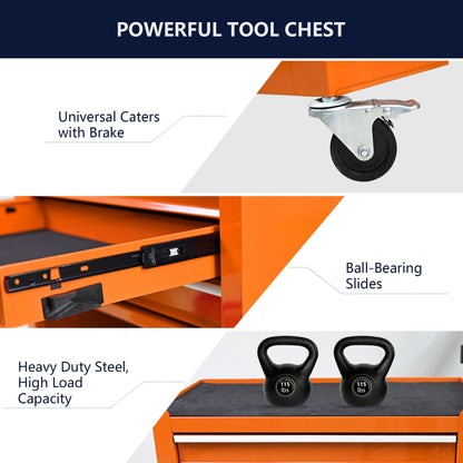 4 Drawers Multifunctional Tool Cart With Wheels