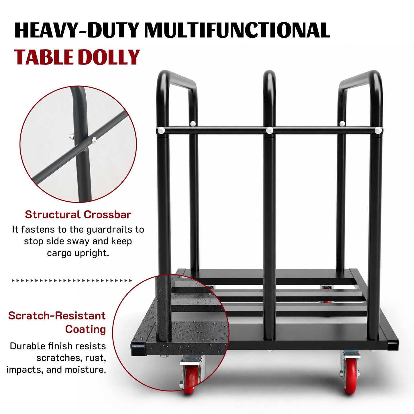 1000LBS Heavy Duty 2-in-1 Table Dolly