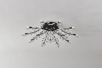 15-Light Chandelier Crystal Ceiling Lamp