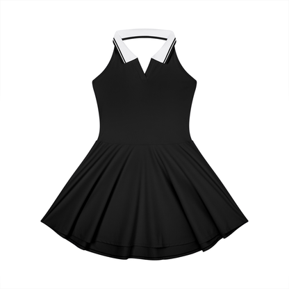 Loki & Ivy Collared Halter Tennis Dress