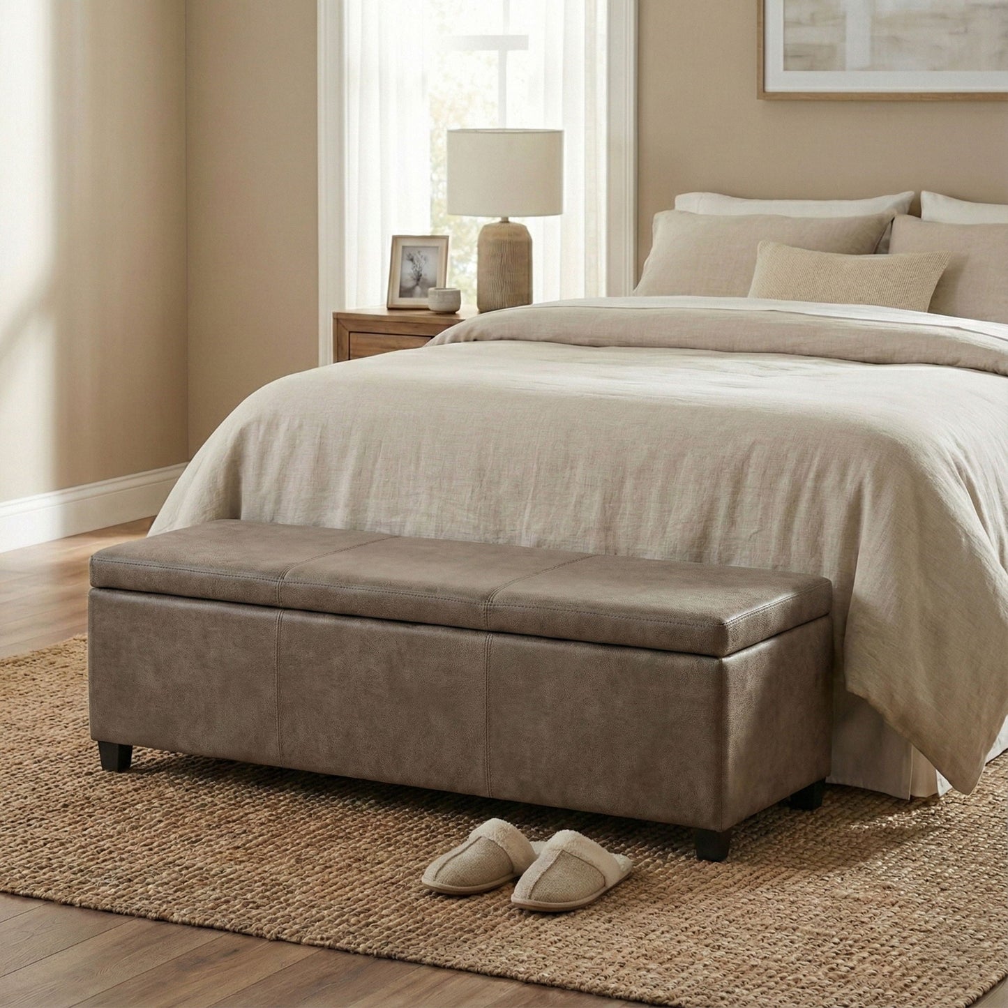 Avalon - Contemporary Storage Ottoman Bench