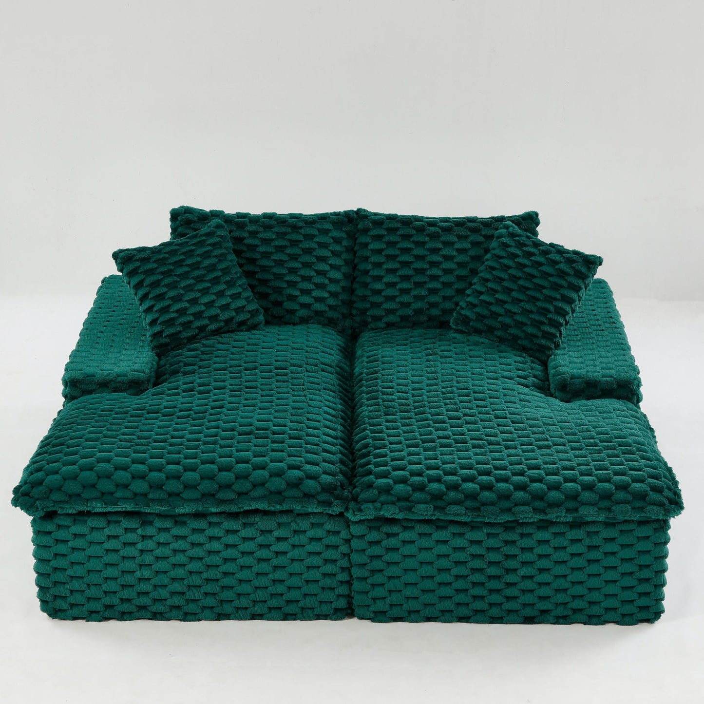 Double Chaise Lounge With Full Compressed Sponge