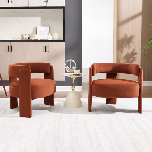 Accent Chair for Living Room, Velvet Comfy Single Sofa Chair