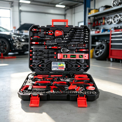 266-Piece Home Tool Set with Rolling Tool Box