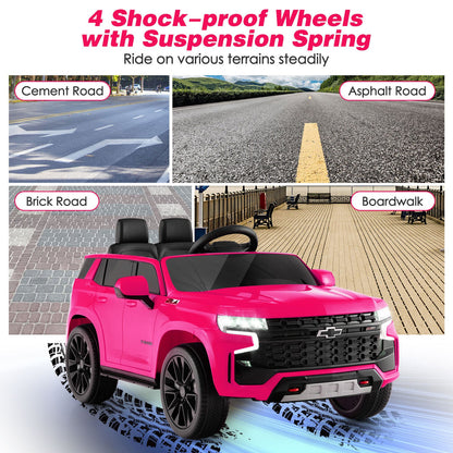 Chevrolet Tahoe Electric Ride-On Truck for Kids with Remote Control, Lights, and Music - 12V
