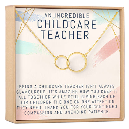Childcare Teacher Necklace, Multiple Styles Jewelry