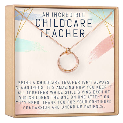 Childcare Teacher Necklace, Multiple Styles Jewelry