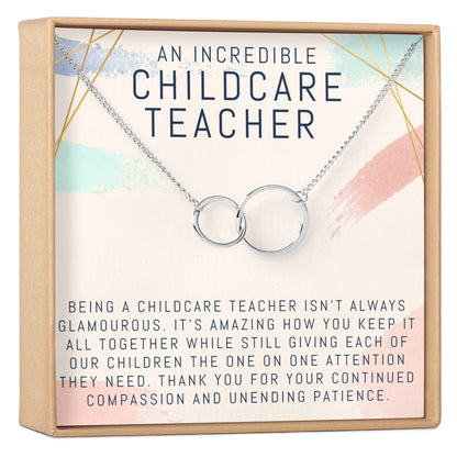 Childcare Teacher Necklace, Multiple Styles Jewelry