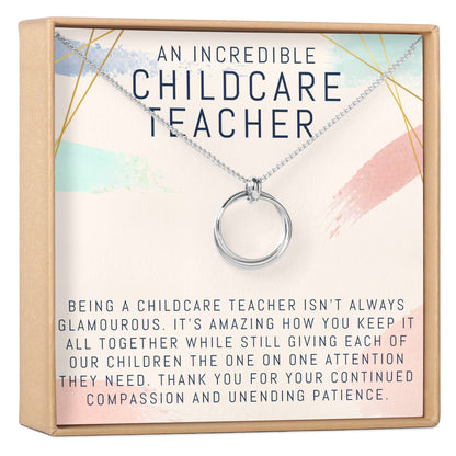 Childcare Teacher Necklace, Multiple Styles Jewelry