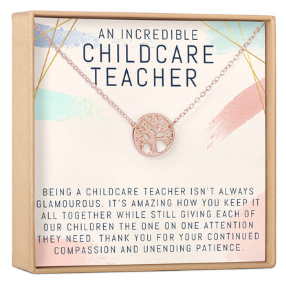Childcare Teacher Necklace, Multiple Styles Jewelry