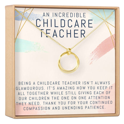 Childcare Teacher Necklace, Multiple Styles Jewelry
