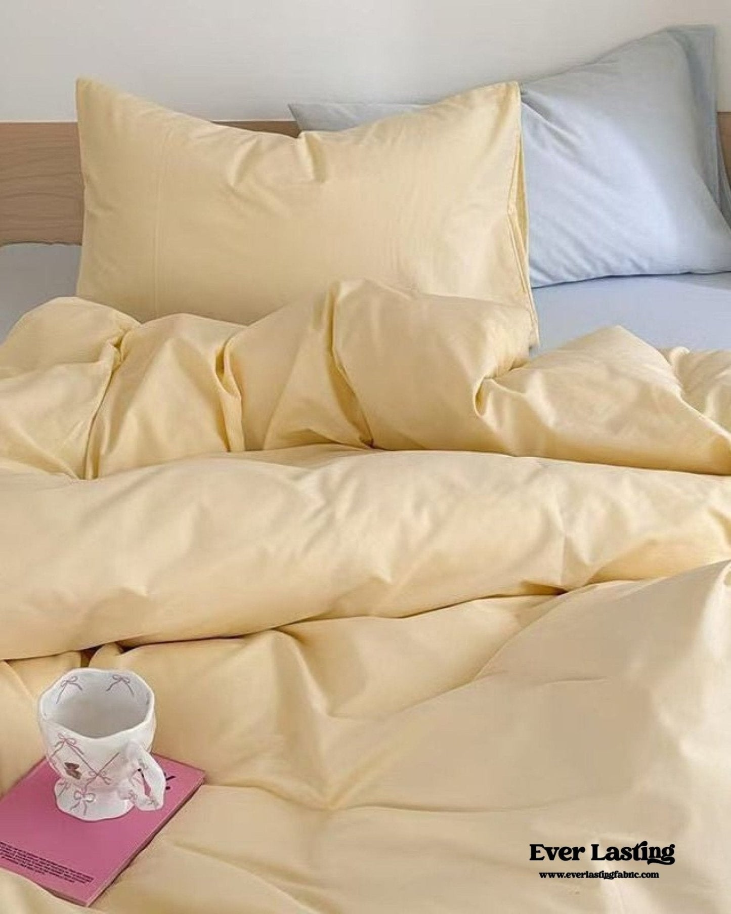 Chloe Pastel Candy Cotton Bedding Set / Purple Plaid
