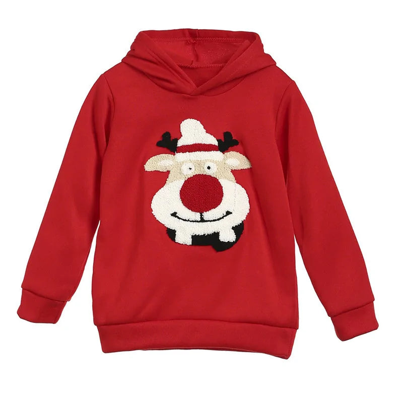 Christmas Family Matching Hoodie Pullover Sweatshirt Jumper - # BOAA11510011