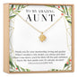 Christmas Gift for Aunt Lotus Necklace
