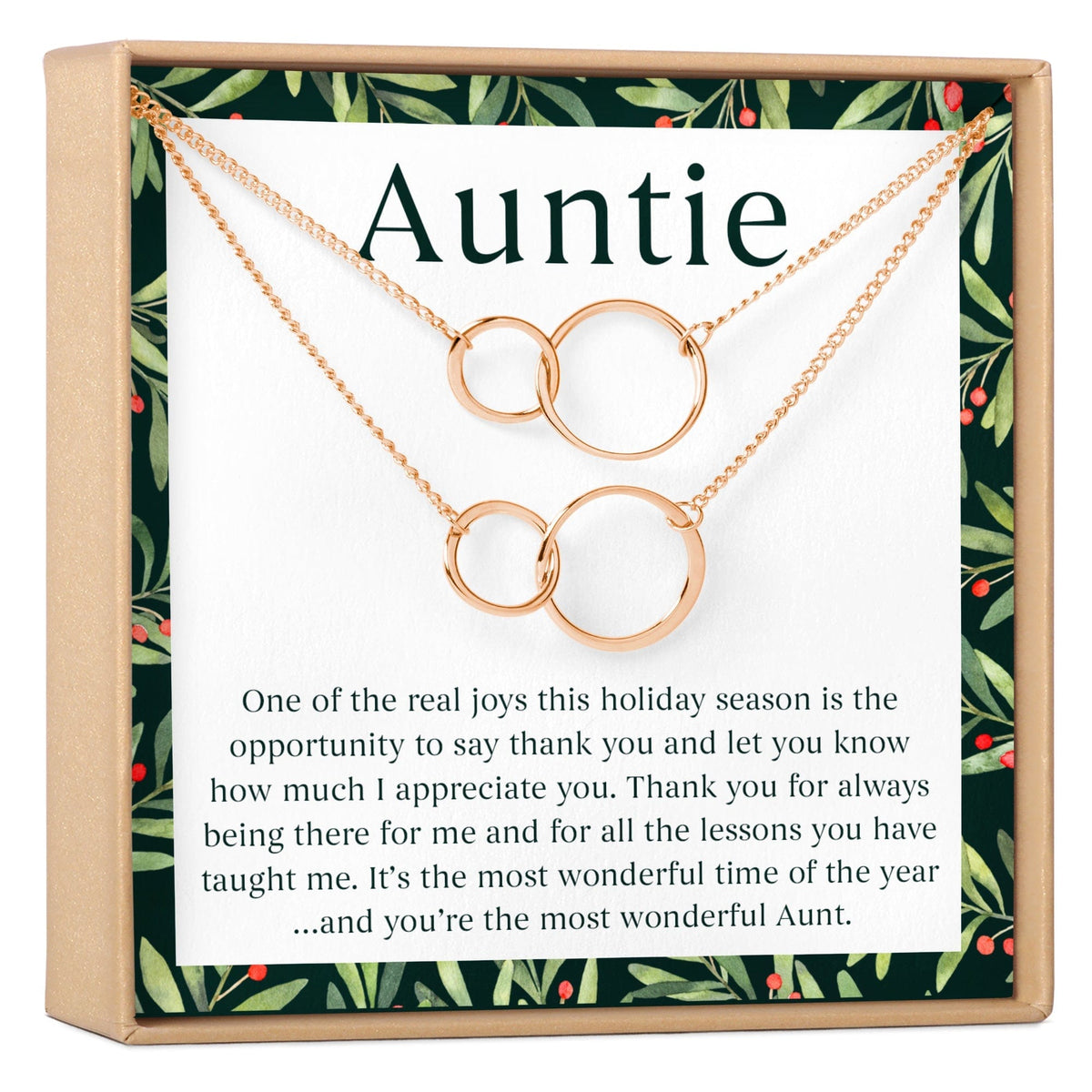 Christmas Gift for Aunt Necklace, Multiple Styles