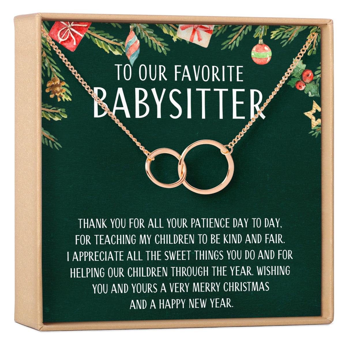 Christmas Gift for Babysitter Necklace, Multiple Styles