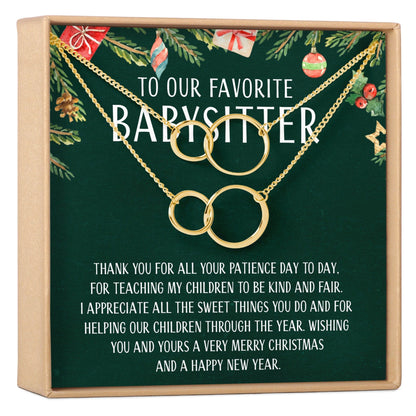 Christmas Gift for Babysitter Necklace, Multiple Styles
