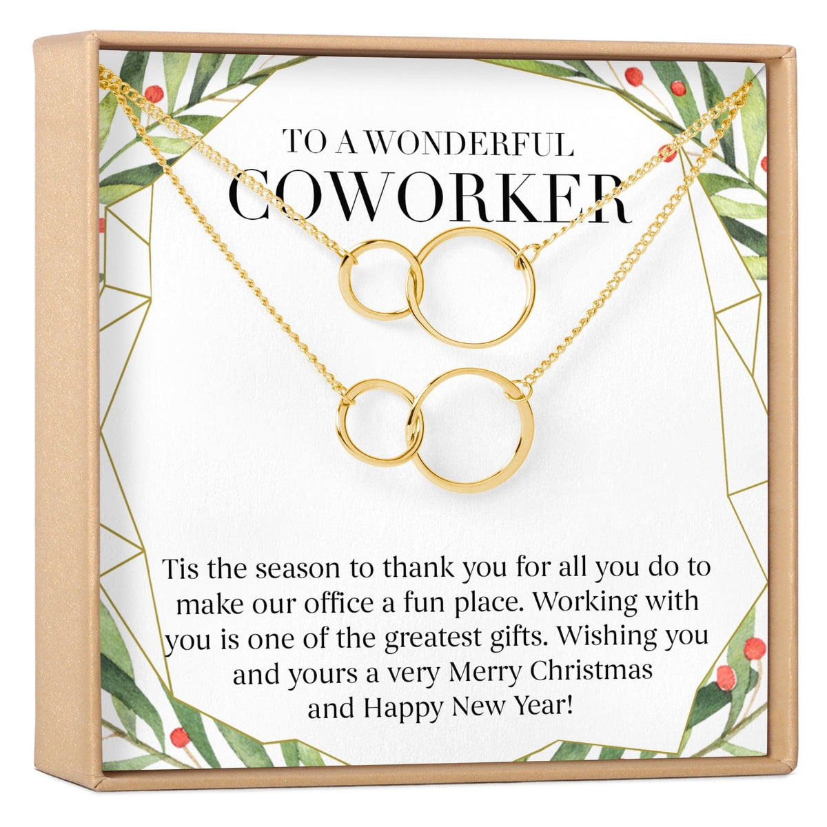 Christmas Gift for Coworker Necklace, Multiple Styles