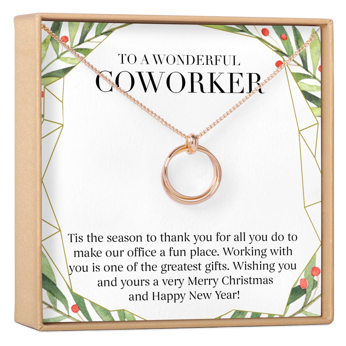 Christmas Gift for Coworker Necklace, Multiple Styles