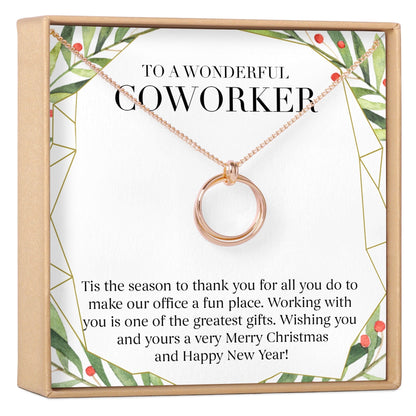Christmas Gift for Coworker Necklace, Multiple Styles