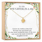 Christmas Gift for Daughter in Law Lotus Necklace