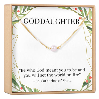 Christmas Gift for Goddaughter Pearl Necklace
