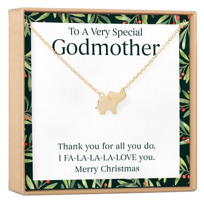Christmas Gift for Godmother Necklace, Multiple Styles