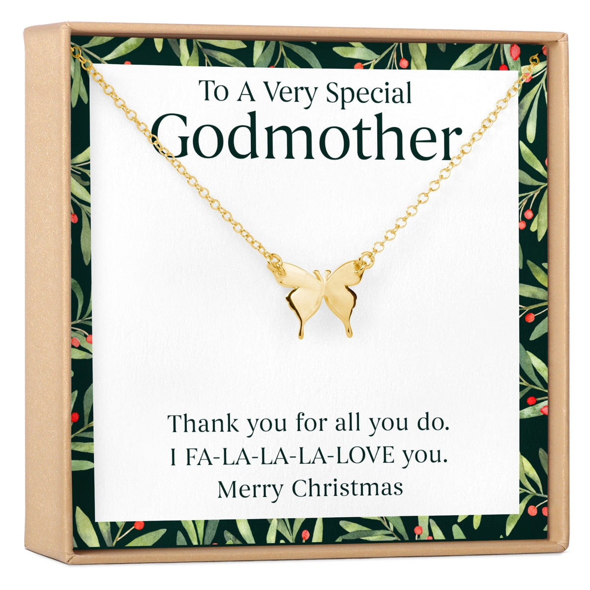 Christmas Gift for Godmother Necklace, Multiple Styles