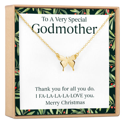 Christmas Gift for Godmother Necklace, Multiple Styles