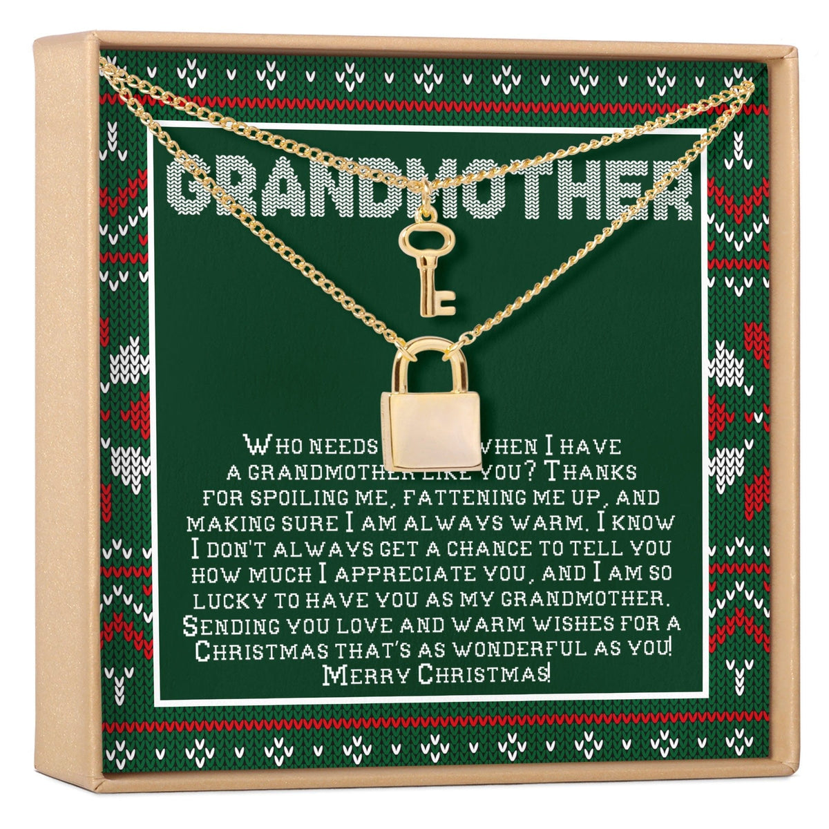 Christmas Gift for Grandmother Necklace, Multiple Styles