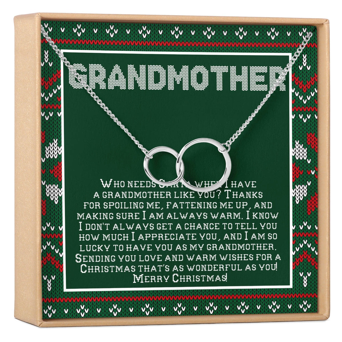 Christmas Gift for Grandmother Necklace, Multiple Styles
