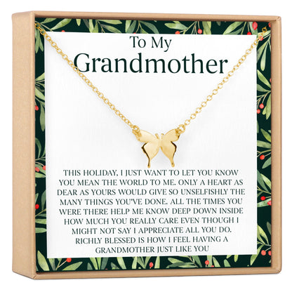 Christmas Gift for Grandmother Necklace, Multiple Styles
