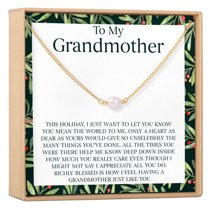 Christmas Gift for Grandmother Necklace, Multiple Styles
