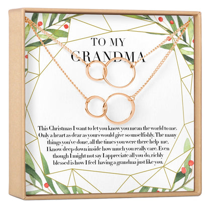 Christmas Gift for Grandmother Necklace, Multiple Styles