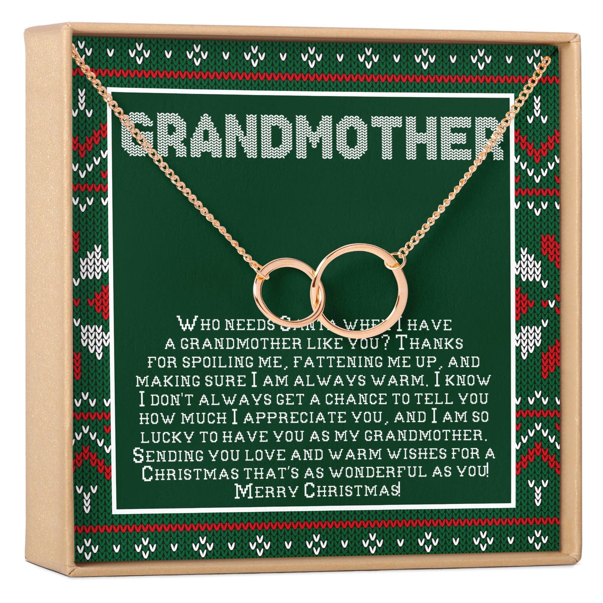 Christmas Gift for Grandmother Necklace, Multiple Styles