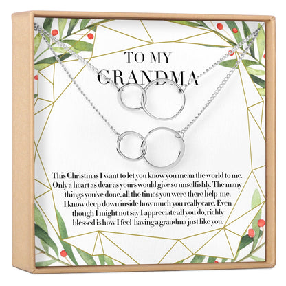 Christmas Gift for Grandmother Necklace, Multiple Styles