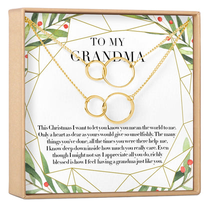 Christmas Gift for Grandmother Necklace, Multiple Styles