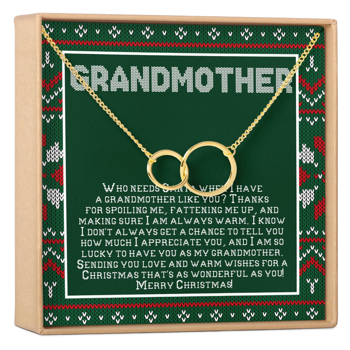 Christmas Gift for Grandmother Necklace, Multiple Styles