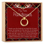Christmas Gift for Hairdresser Linked Circles Necklace
