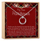 Christmas Gift for Hairdresser Linked Circles Necklace