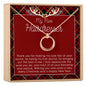 Christmas Gift for Hairdresser Linked Circles Necklace